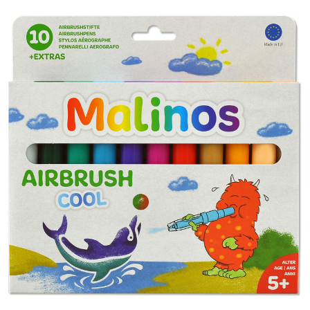 Amewi Malinos Airbrush Magic 14+1 GROßES PAKET Kinder Malen NEU & OVP 